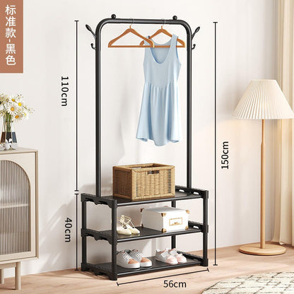 Floor Hanger for Clothes, Shoe Rack, Shirt, Coat, Hat, Scarf, High Heels, Sundries Storage, Bedroom Organizer