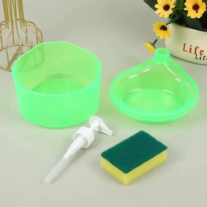 Liquid Soap Dispenser Set Sink Organizer Pump soap dispenser Foaming Chrome Plastic Elegant Hand Pump Dispenser