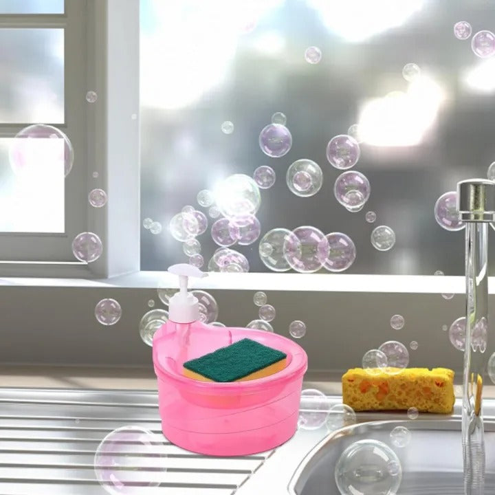 Liquid Soap Dispenser Set Sink Organizer Pump soap dispenser Foaming Chrome Plastic Elegant Hand Pump Dispenser