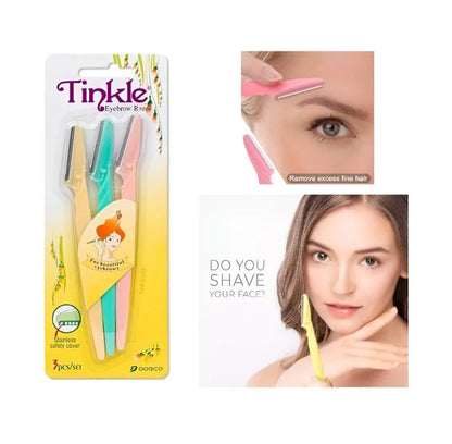 Tinkle Eyebrow Razor for women pack of 3