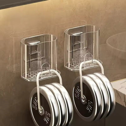 2-Piece Wall-Mounted Toothbrush Storage Rack