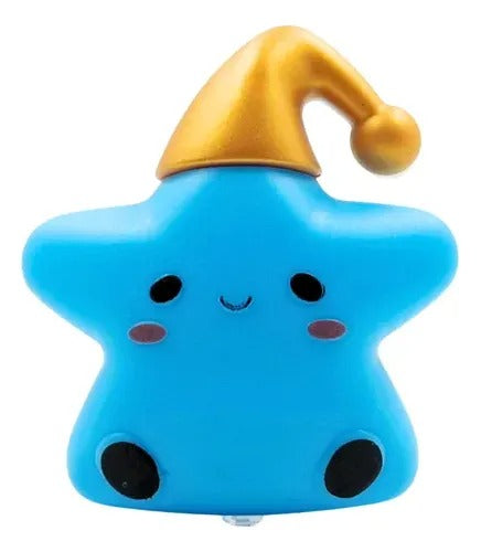 Cute Star Night Light for Kids – Soft Silicone LED Lamp with Sleeping Hat | Nursery Bedside Lamp & Baby Room Decor