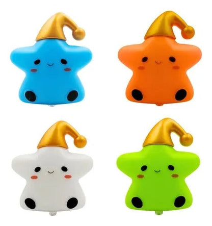 Cute Star Night Light for Kids – Soft Silicone LED Lamp with Sleeping Hat | Nursery Bedside Lamp & Baby Room Decor