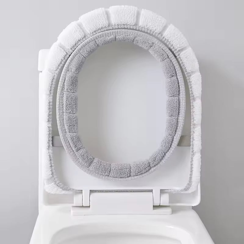 Toilet Seat cushion O-shaped Toilet Large Toilet Cushion Cover Household Thickened Elastic Toilet Gasket