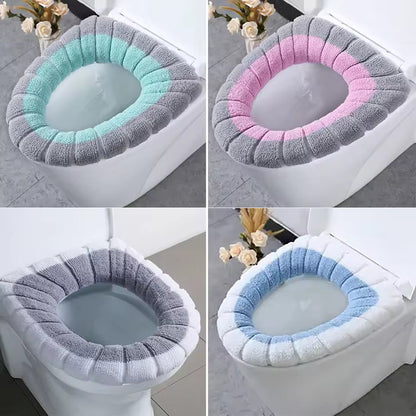 Toilet Seat cushion O-shaped Toilet Large Toilet Cushion Cover Household Thickened Elastic Toilet Gasket