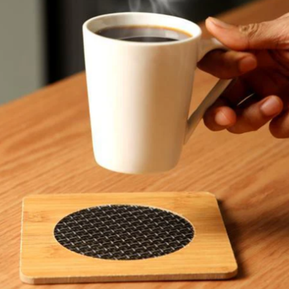 1 Pc Heat Resistance Wooden Tea mat