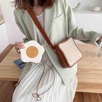 Breakfast Fried Egg Bread Creative Crossbody Bag