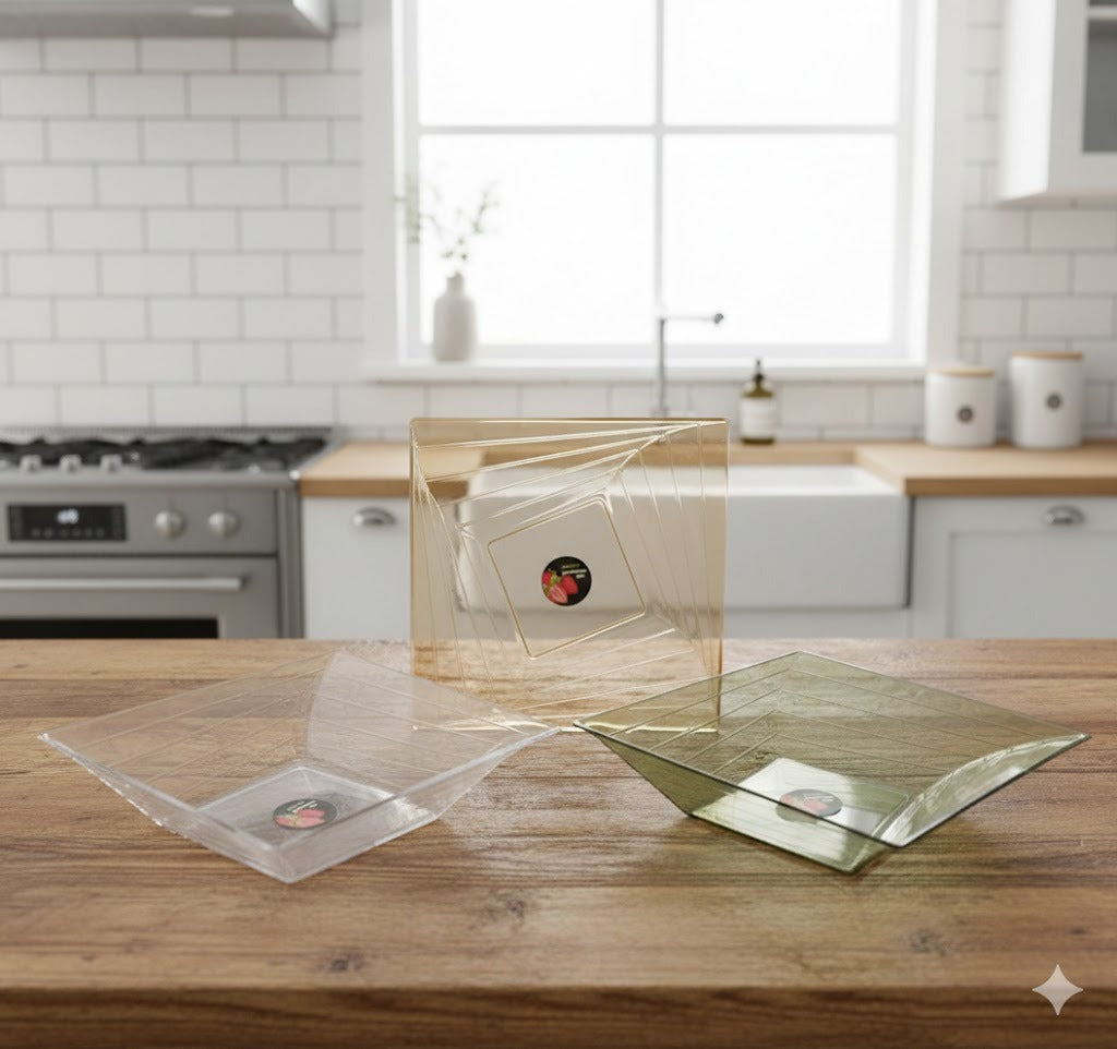 Transparent Glass Dinner Plate