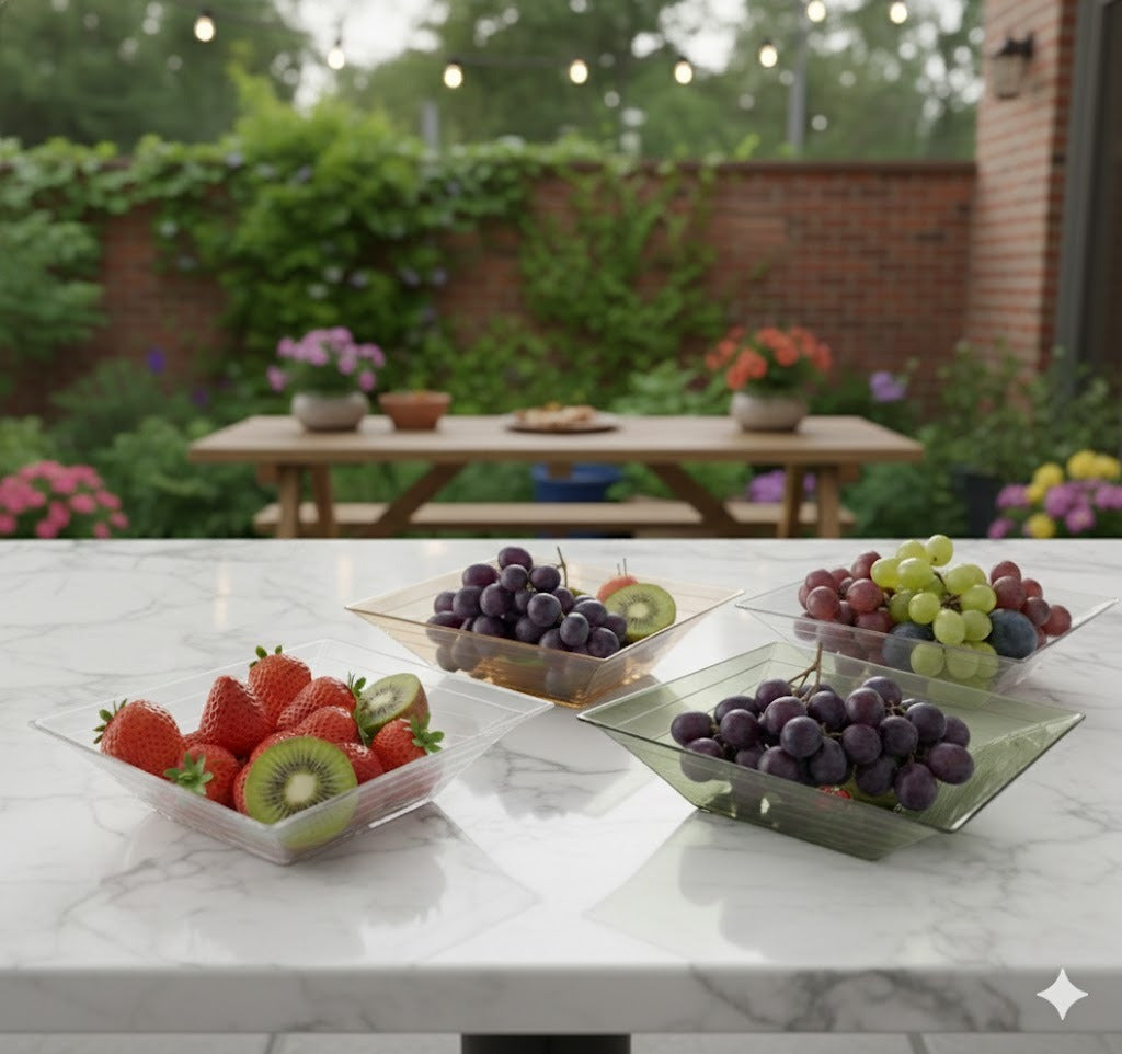 Transparent Glass Dinner Plate