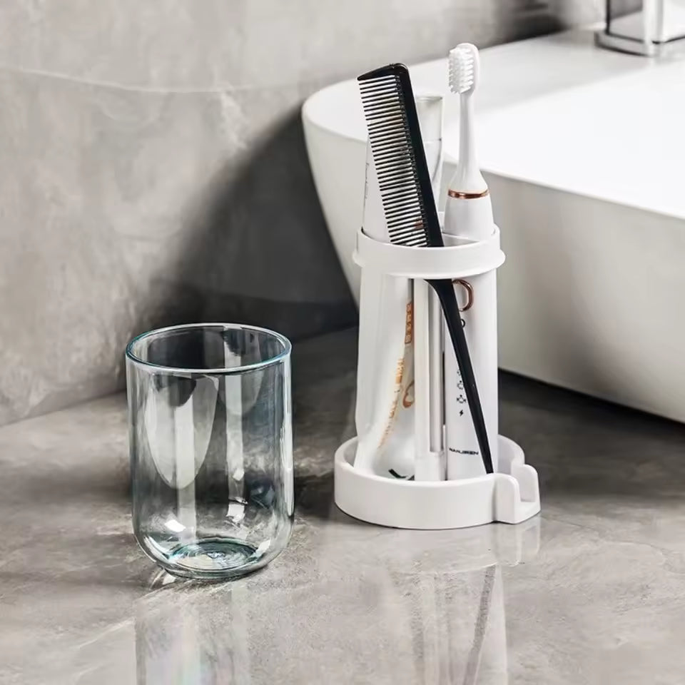 Dust-proof Wash Cup Toothpaste And Toothbrush Rack Household Mouthwash Cup Set Toothbrush Holder Bathroom Organizer
