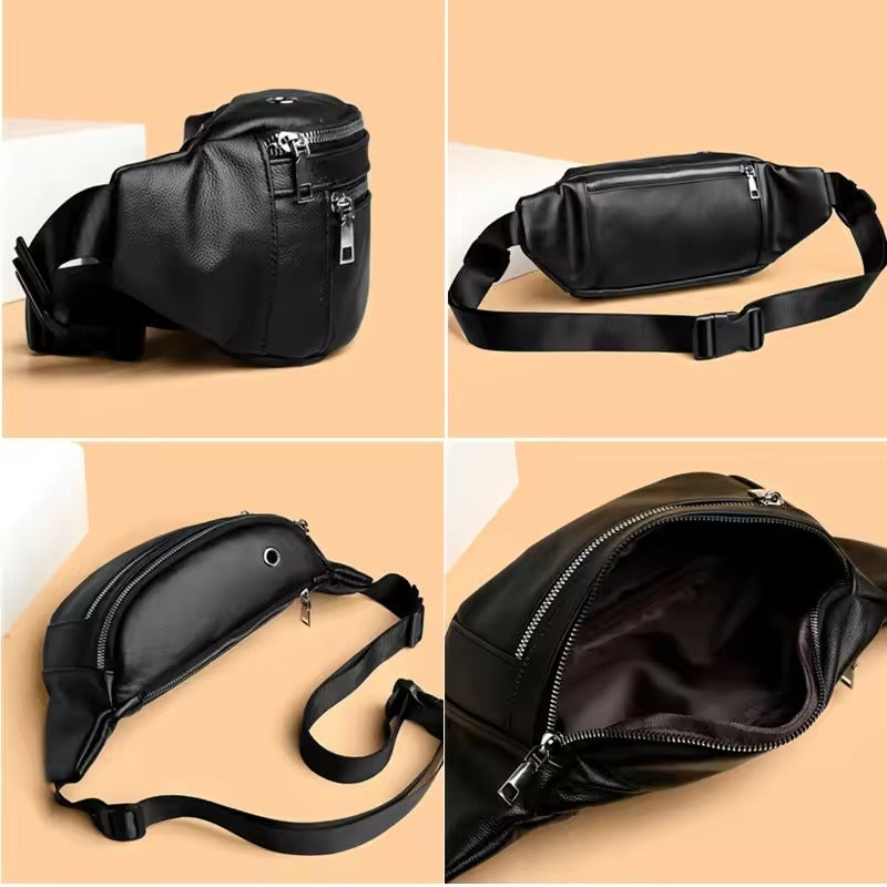 Men's Shoulder Bag Waterproof Oxford Cross Body Chest Bags