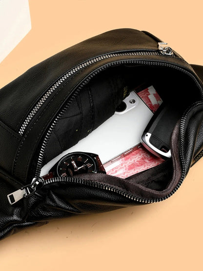 Men's Shoulder Bag Waterproof Oxford Cross Body Chest Bags