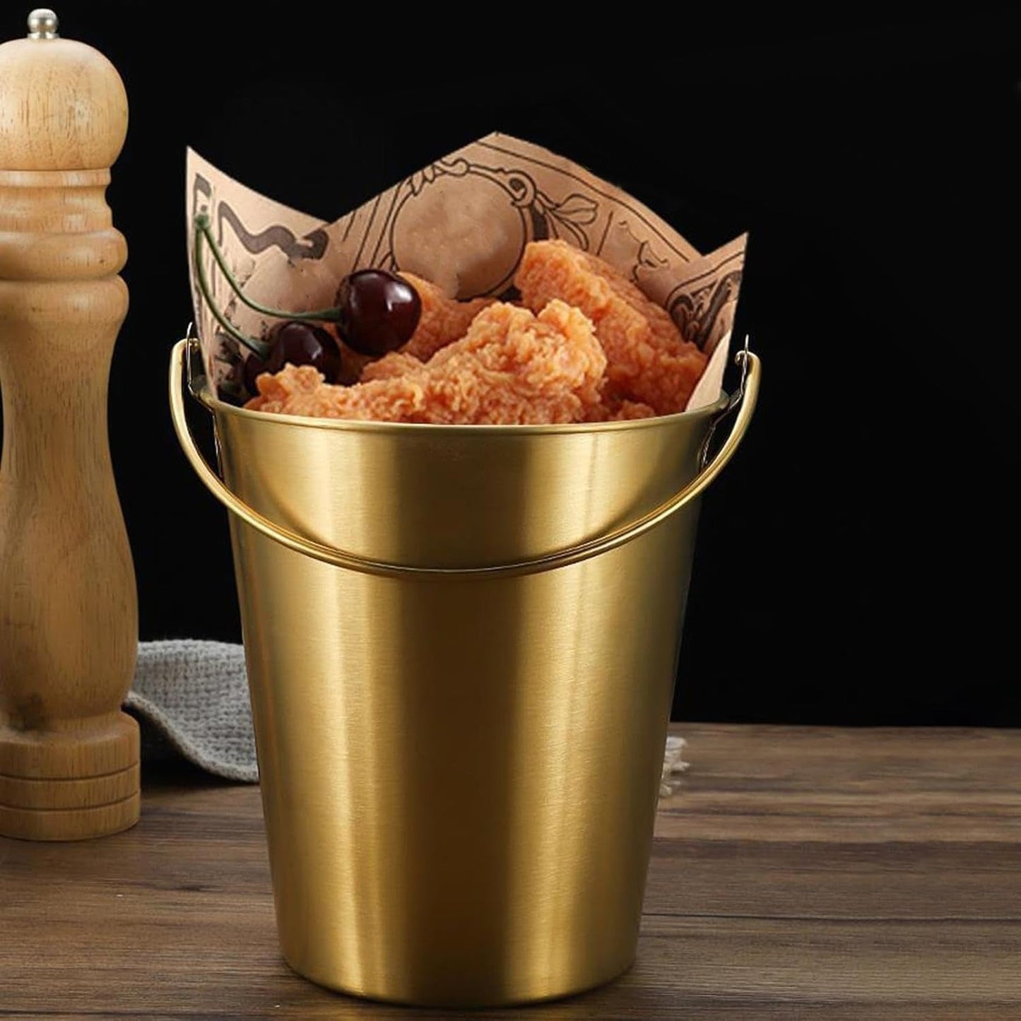 Stainless Steel Small Portable Ice Bucket – Perfect for Home, Parties & Outdoor Use