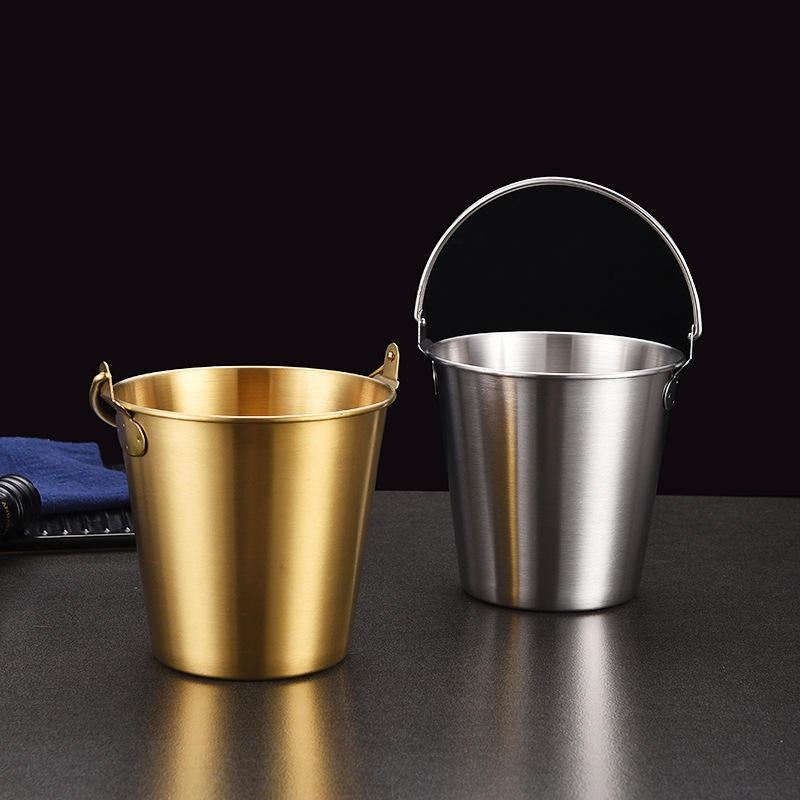 Stainless Steel Small Portable Ice Bucket – Perfect for Home, Parties & Outdoor Use