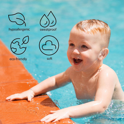 30 Pieces Baby Waterproof Ear Stickers for Young Children Easy to Tear