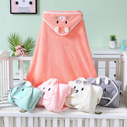 Solid Color Baby Bath Towels Newborn Baby Blanket Hot Selling Children Nightwear Bathrobe
