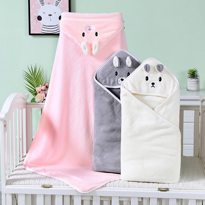 Solid Color Baby Bath Towels Newborn Baby Blanket Hot Selling Children Nightwear Bathrobe