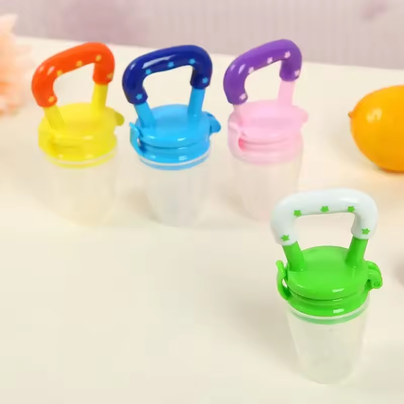 Silicone Baby Pacifier & Fresh Fruit Feeder – Soft Infant Nipple Soother for Newborn Girl/Boy