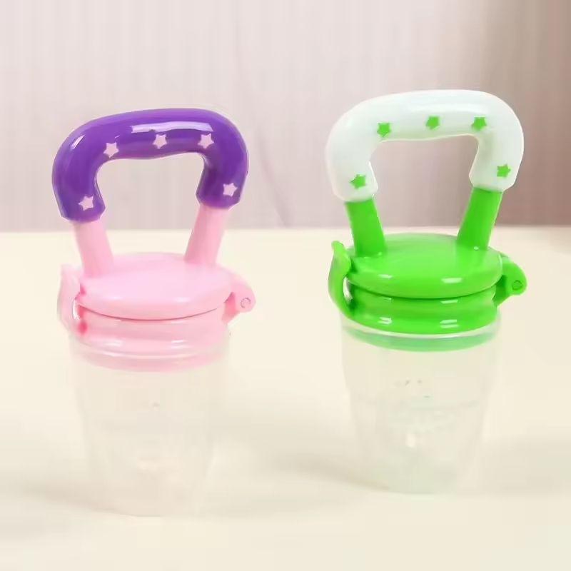 Silicone Baby Pacifier & Fresh Fruit Feeder – Soft Infant Nipple Soother for Newborn Girl/Boy