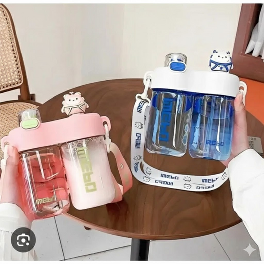 Leak-Proof Kids Sippy Cup with High Capacity - BPA-Free & Portable Cartoon Design