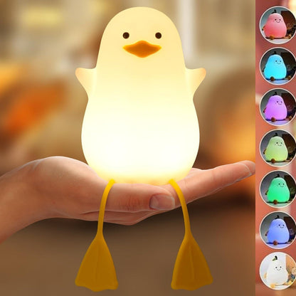 Cute Duck Night Lamp, Gifts for Women Teen Girls Baby, Kigs Seagull Night Light, Silicone Duck for Children Toddler