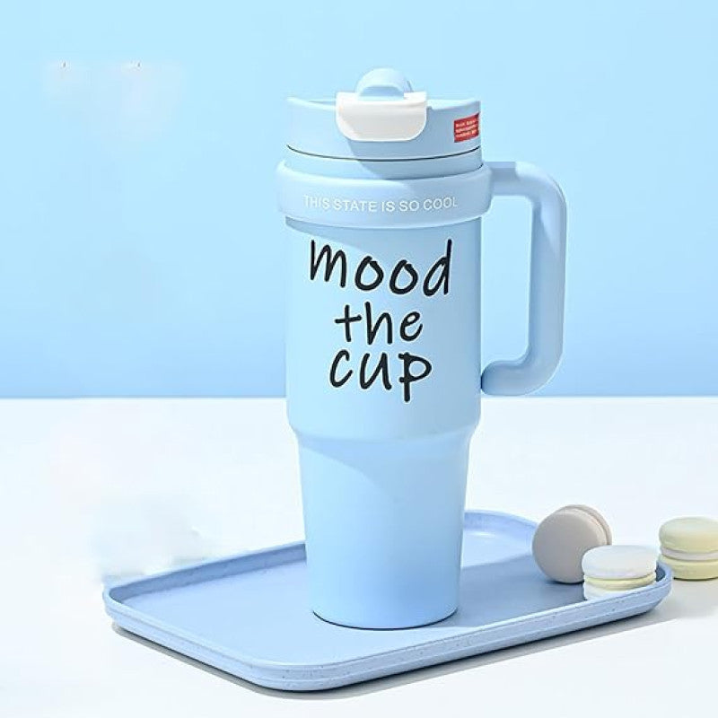 Mood Stainless Steel Tumbler with Straw