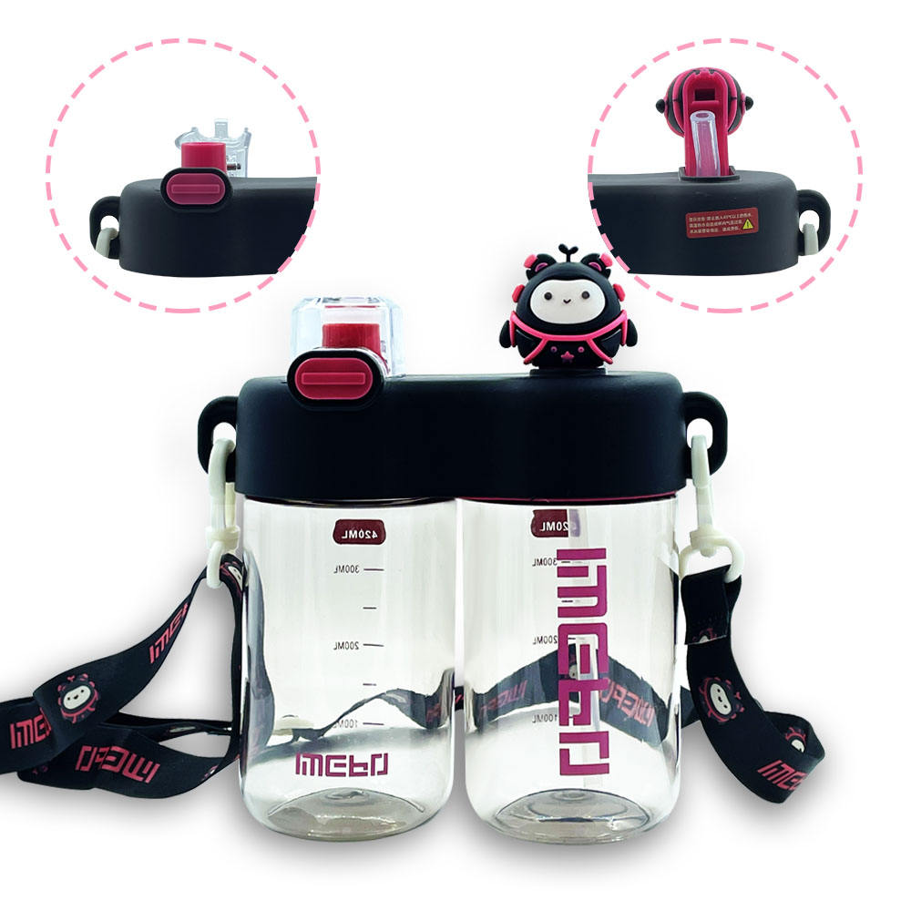 Leak-Proof Kids Sippy Cup with High Capacity - BPA-Free & Portable Cartoon Design
