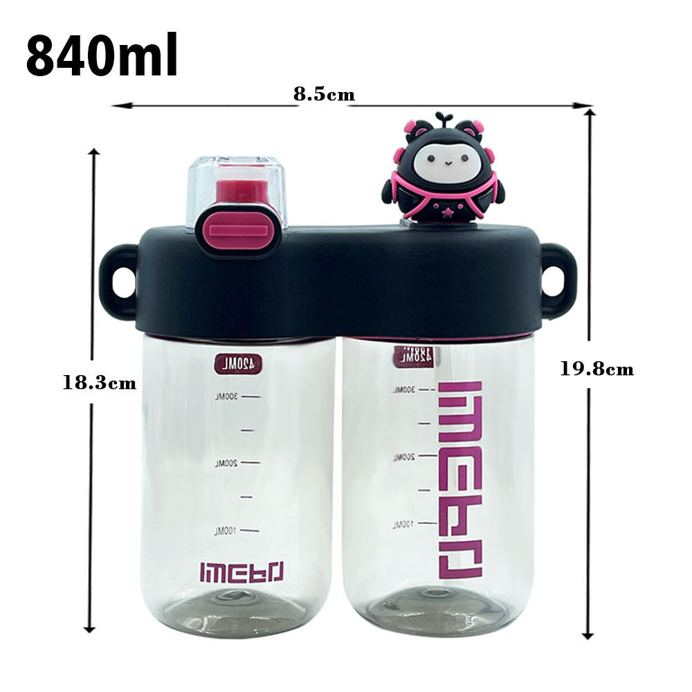 Leak-Proof Kids Sippy Cup with High Capacity - BPA-Free & Portable Cartoon Design