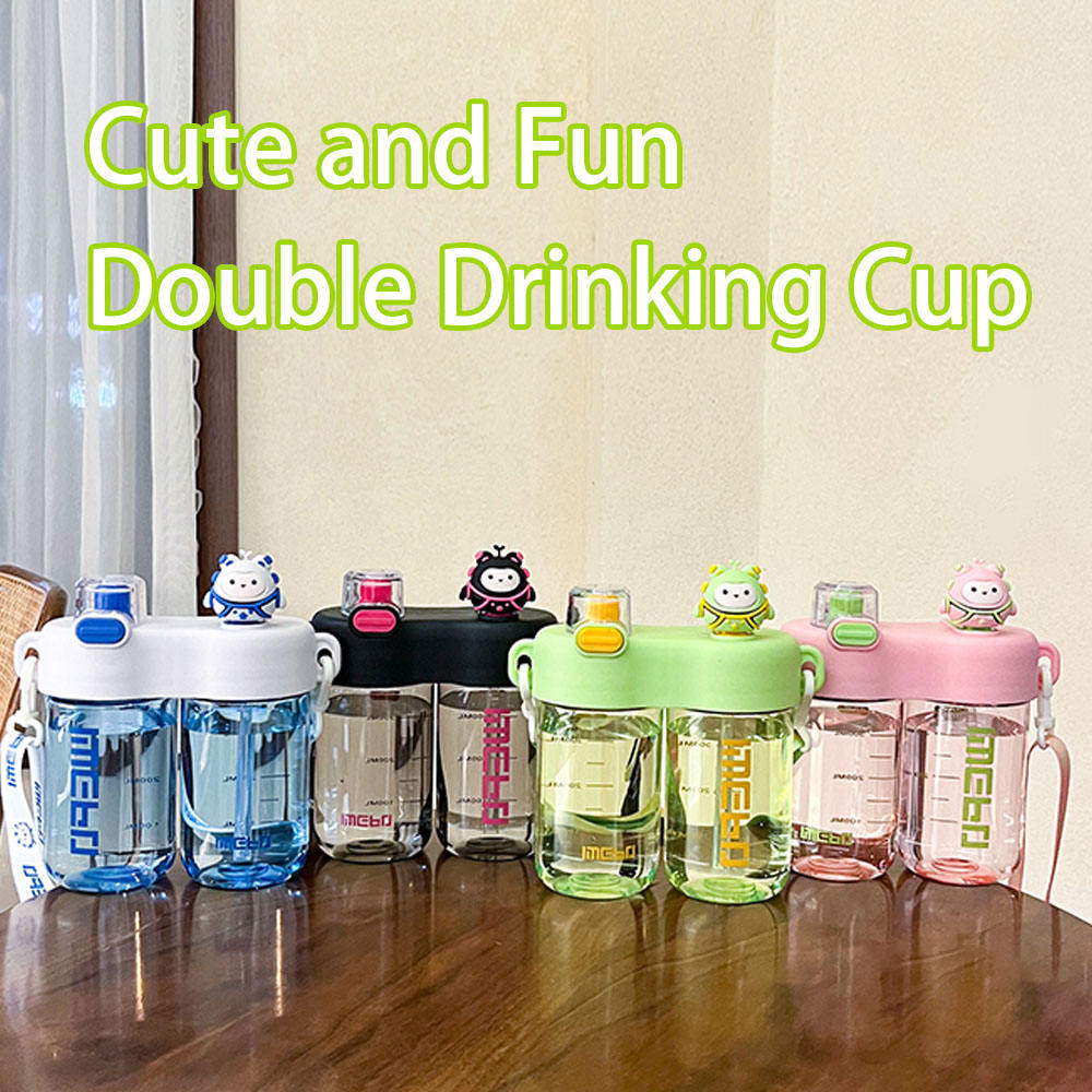 Leak-Proof Kids Sippy Cup with High Capacity - BPA-Free & Portable Cartoon Design