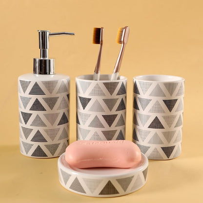 4-Piece Cereamic Bathroom Set