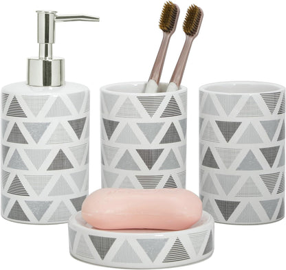 4-Piece Cereamic Bathroom Set