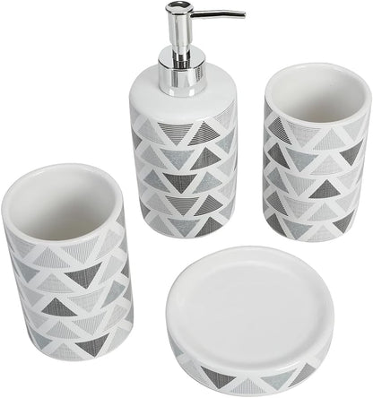 4-Piece Cereamic Bathroom Set