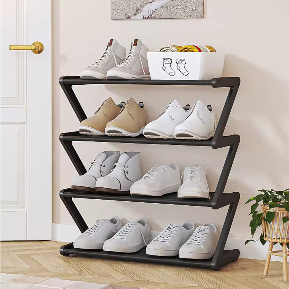 4 Layer Plastic Multi Layer Shoes Rack