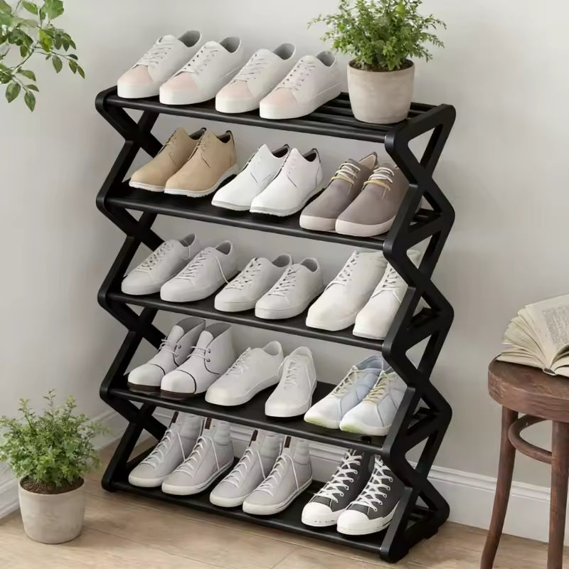 5 Layer Folding Shoe Rack Organizer