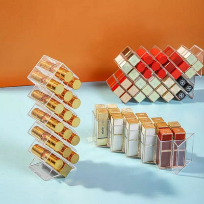 16 Grid Fish Shape Acrylic Lipstick Organizer Holder Tower