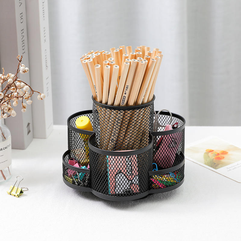 360 DEGREE METAL STATIONERY HOLDER