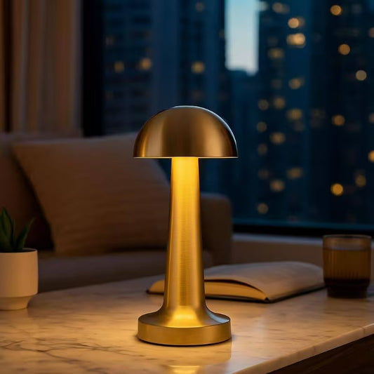 Mushroom Shape Retro Style LED Metal Lamp
