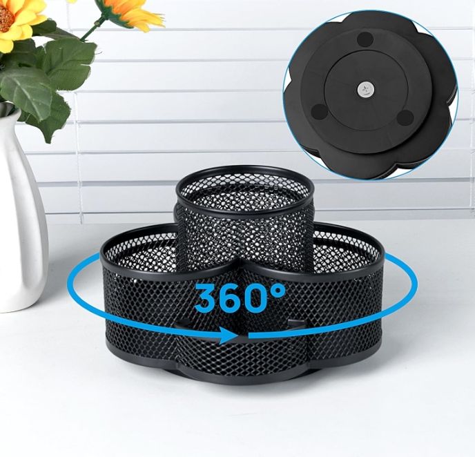 360 DEGREE METAL STATIONERY HOLDER