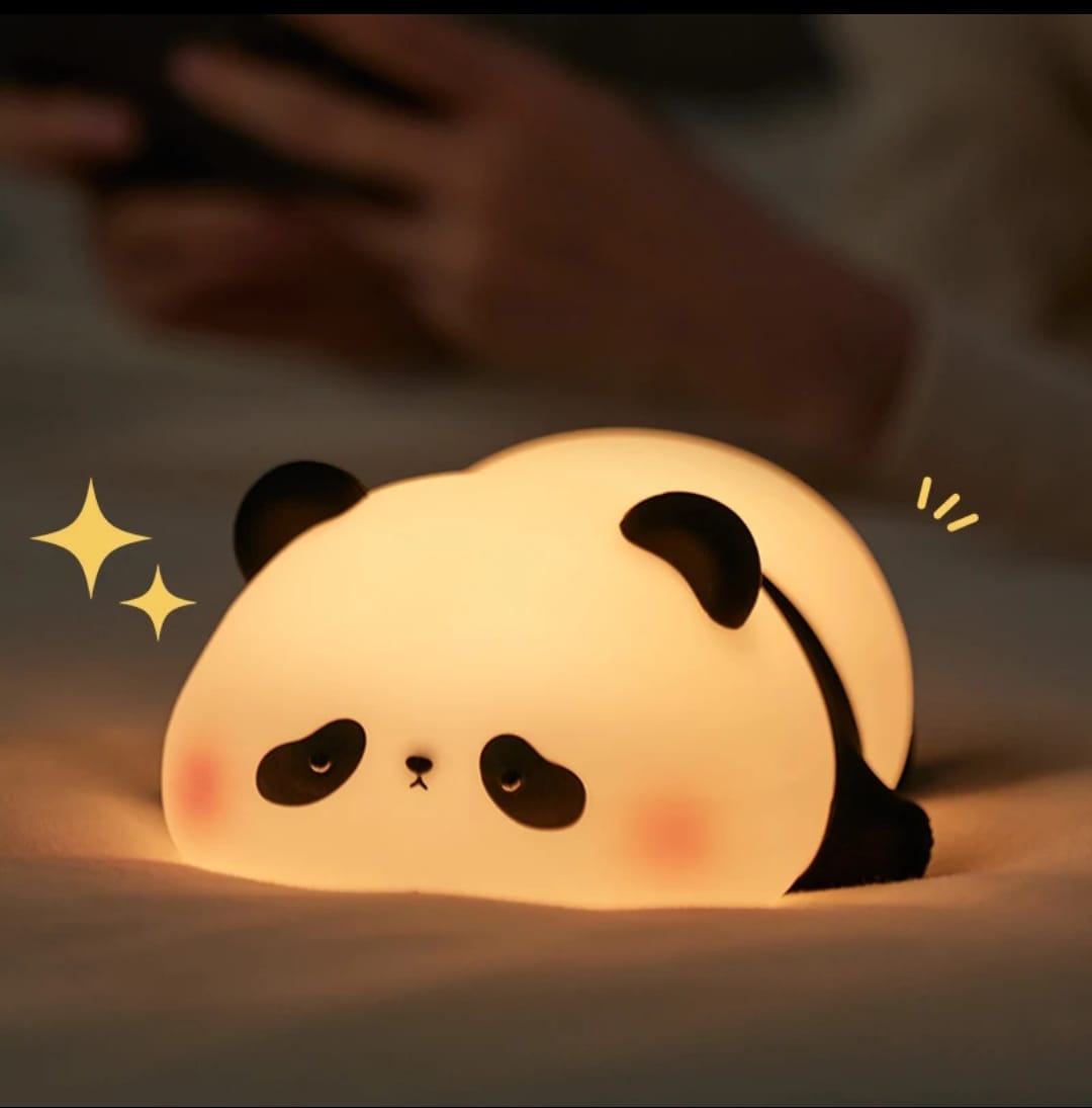 CUTE SILICONE LED NIGHT LIGHT USB RECHARGEABLE TOUCH CONTROL - PANDA