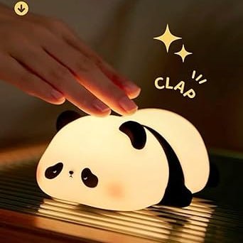 CUTE SILICONE LED NIGHT LIGHT USB RECHARGEABLE TOUCH CONTROL - PANDA