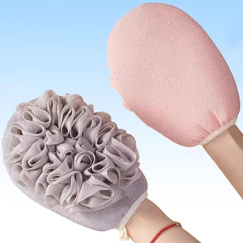 2 in 1 Exfoliating Glove – Loofah Bath Scrubber