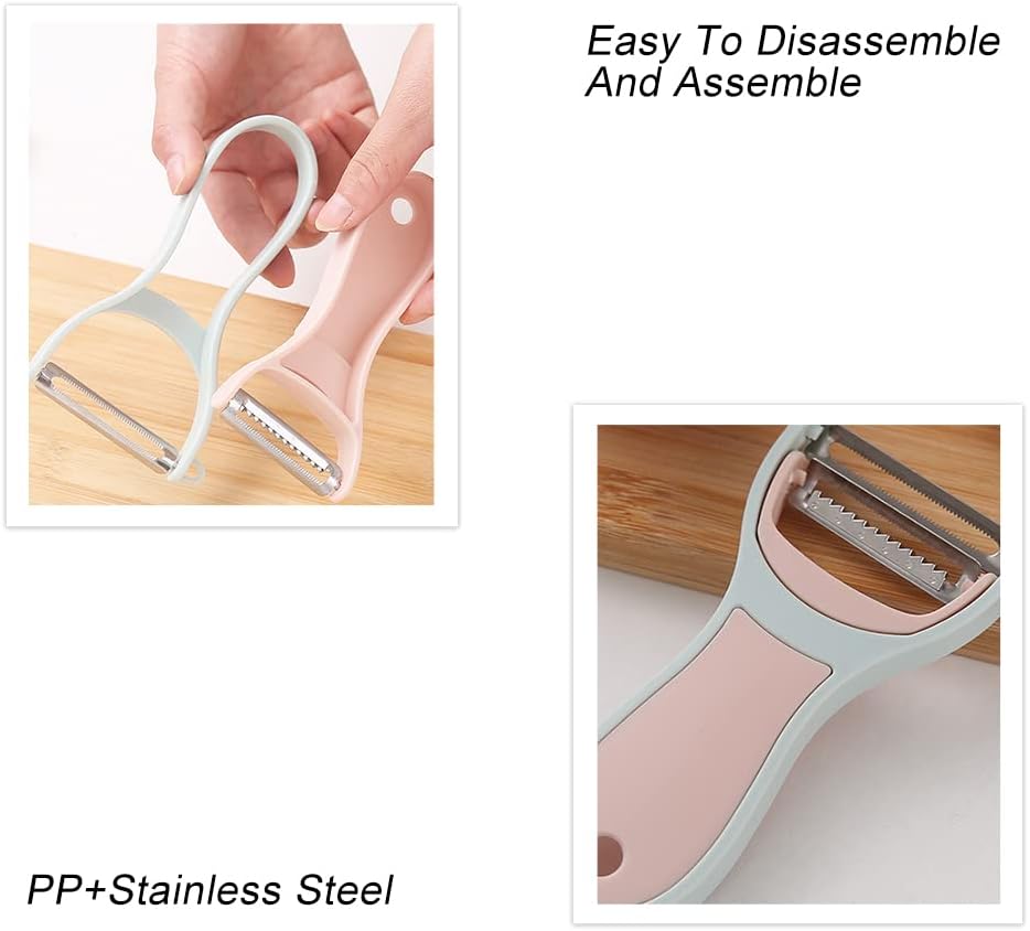 2 in 1 Julienne Peeler Vegetable Cutter Double Planning Grater Slicer Carrot Potato Grater Cutter Grinder Kitchen Gadget Tools