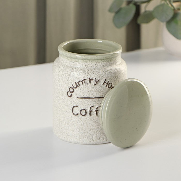 Rustic Country Home 3-Piece Ceramic Kitchen Canister Set