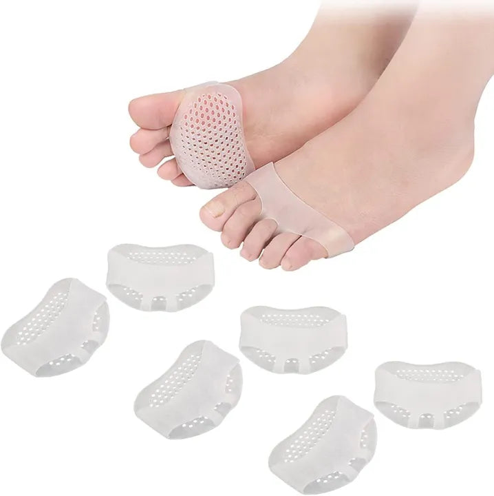 1 Pair Finger Heel Silicone Forefoot Pads Toe Separator Cushion Pain Relief Shoes Insoles Finger Gel Pads Foot Care