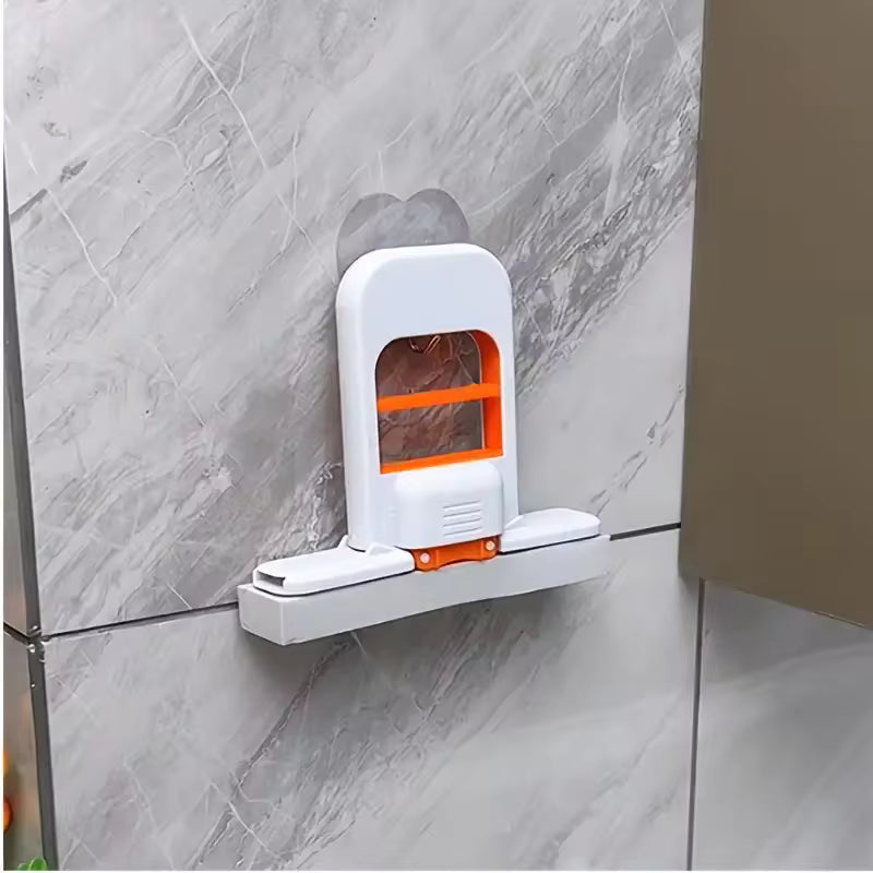 Foldable Desktop Mop, Mini Sponge Mop, Portable Mini Self Squeezing Wet Dry Mops for Bathroom & Kitchen