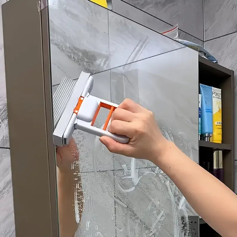 Foldable Desktop Mop, Mini Sponge Mop, Portable Mini Self Squeezing Wet Dry Mops for Bathroom & Kitchen