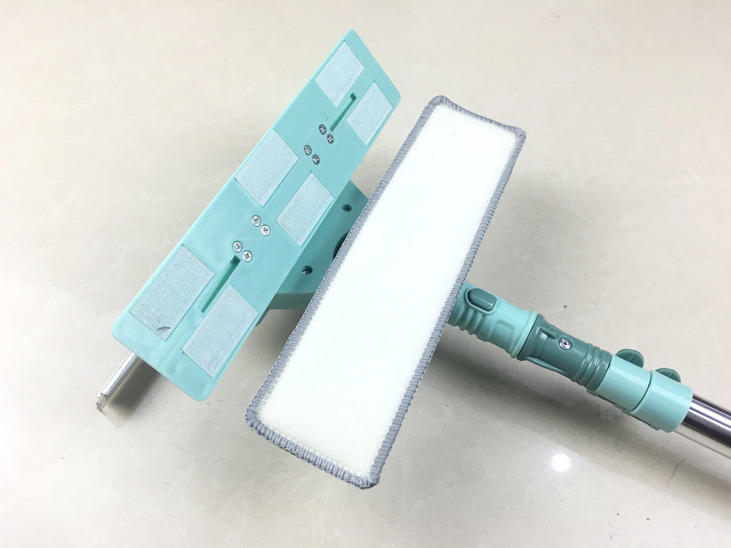 U-Shaped Window Glass Cleaner, Retractable Pole Washing Dust Cleaner Brush, Double-Sided Glass Cleaning Tool