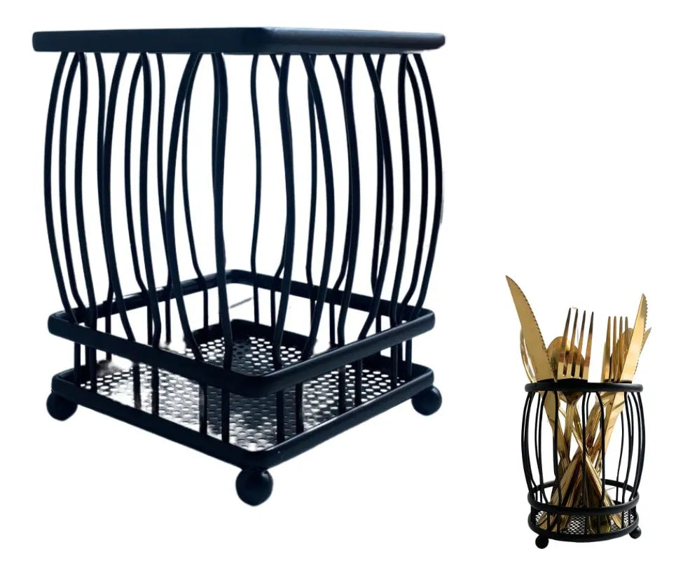 Stand for kitchen accessories h - 14.5 cm, d - 11 cm Stenson R88706 black