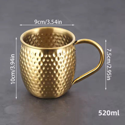 Stainless Steel Cocktails Cup, Russian Style Beverage Cup, Drinkware Party Cup