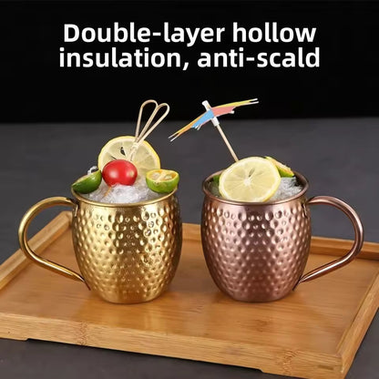 Stainless Steel Cocktails Cup, Russian Style Beverage Cup, Drinkware Party Cup